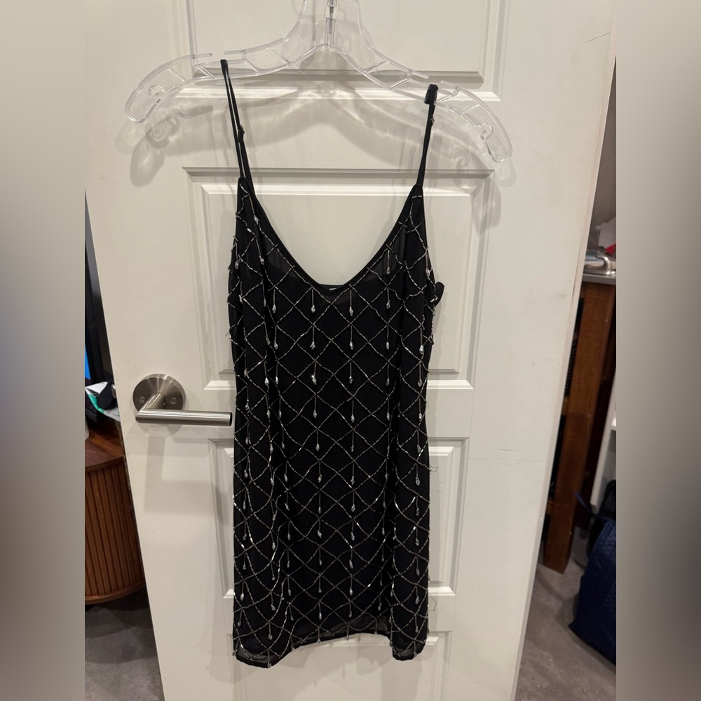 LPA Beaded Jewel Tassel Mini Dress